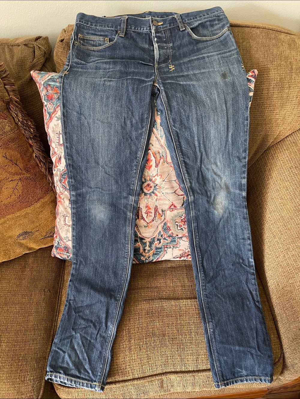 Ksubi man  Skinny Jeans in Faded Blue